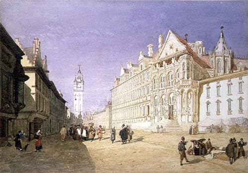 Toile l'hôtel de la de Gand par Sell Cotman pour la décoration de votre grand salon