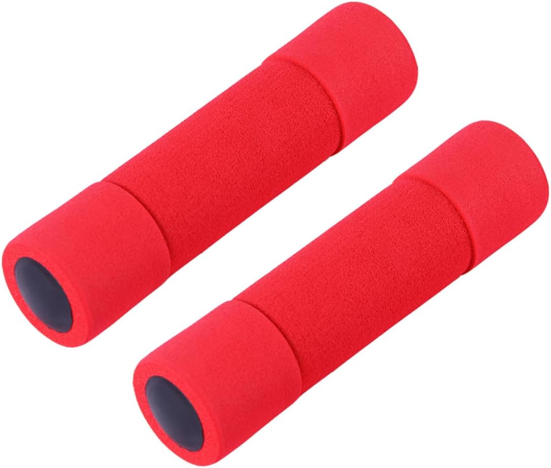 BESPORTBLE 2pcs Foam Covered Dumbbells Hand Weights for Women Small Lightweight Exercise Barbells for Strength Training and Arm Toning at Home Travel