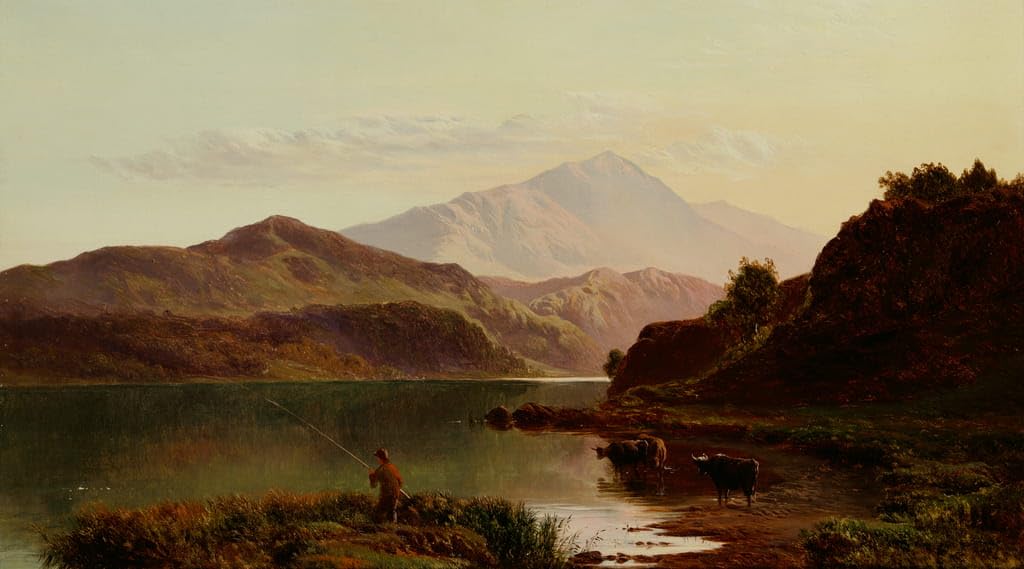 Cuadro abstractor de pesca en Sidney Richard Percy lienzo 60x90cm 5
