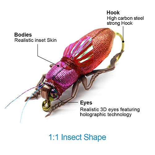 YZD Fly Fishing Realistic Dry Wet Nymph Trout Flies Steelyard Style Hand Tie Lures Kits 3pcs