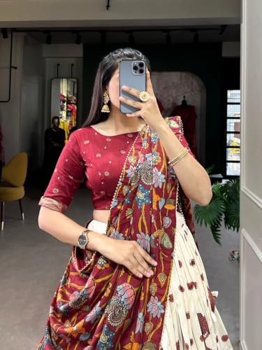 BORN BRIDE maroon silk chaniya choli – image 3
