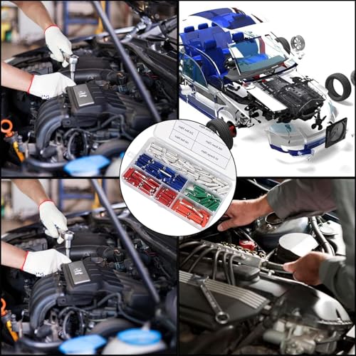 200 Stück Sicherungen Kfz, 5A 8A 10A 16A 25A Torpedosicherungen Auto Sicherungen Set für europäische Fahrzeuge Oldtimer Kfz Sicherungen Set