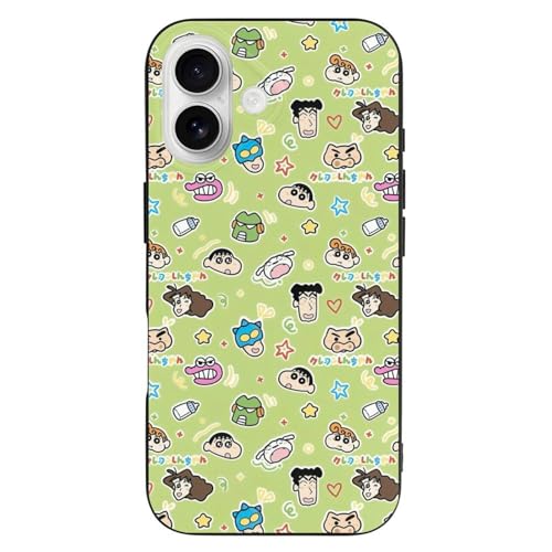 クレヨンしんちゃん iPhone 16 6.1インチ用 ケース TPUバンパー MagSafeに対応 スマホケース iPhone 16 Pro/iPhone 16 Plus/iPhone 16 Pro Max 対応 黄変防止 耐衝撃 指紋防止