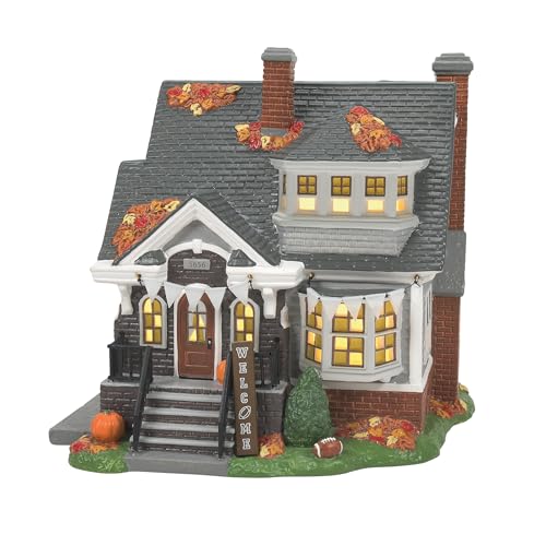 Edificio iluminado miniatura decorativo multicolor de cerámica de 7.36 pulgadas 2
