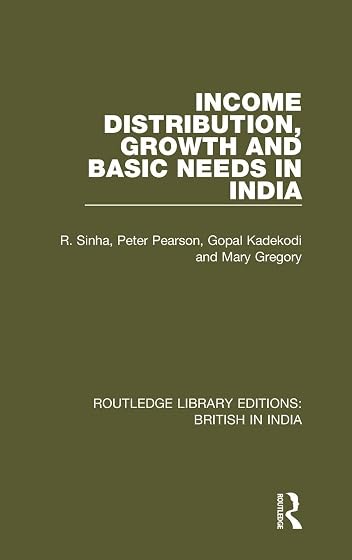 Income Distribution Growth And Basic Needs In India