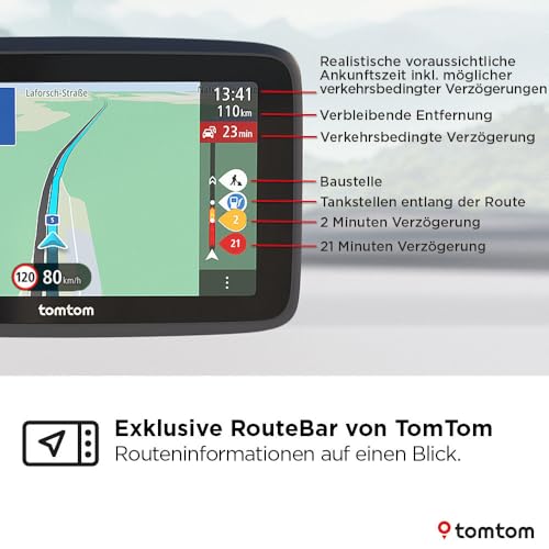 TomTom Pkw-Navi GO Classic Lite (6 Zoll, TomTom Traffic, Karten-Updates für Europa inklusive, Updates über...
