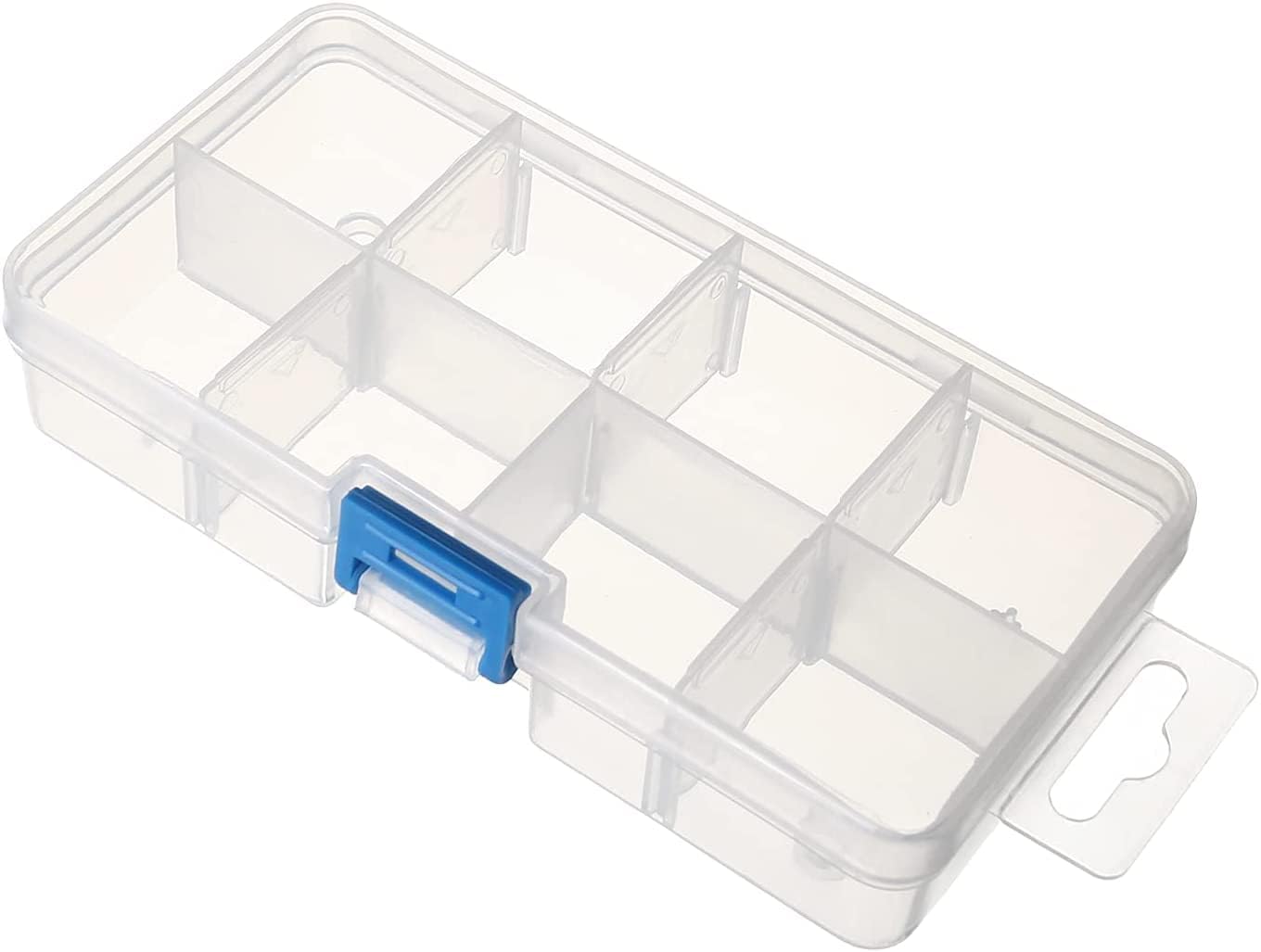 Heyiarbeit 2Pcs Tool Box Tools Organizer Plastic Hardware Box Storage for Hardware, Screws, Bolts, Nuts, Nails, Beads, Jewelry Translucent