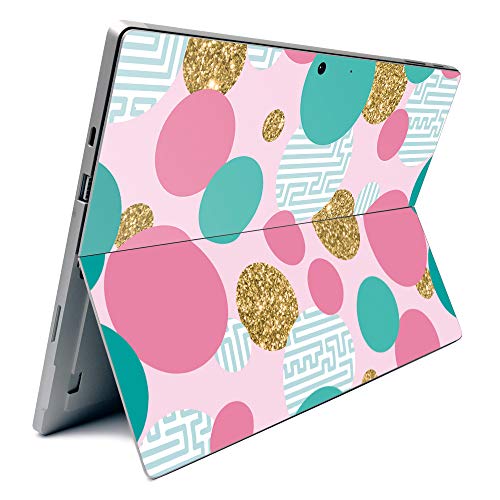 Image of MightySkins Carbon Fiber Skin for Microsoft Surface Pro 7 - Golden Bubbles | Textured Carbon Fiber Finish | Easy to Apply, Remove, and Change Styles | Made in The USA
