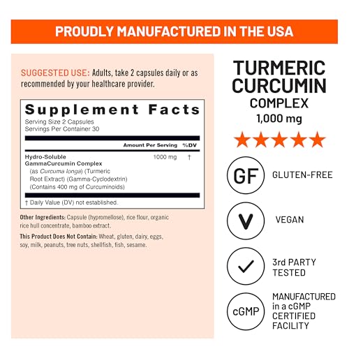 NatureWise Turmeric Curcumin 1000mg High Absorption Supplement, 60 Capsules - image 7