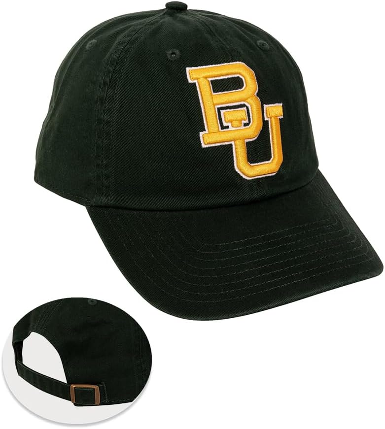 Desert Cactus Baylor University Baseball Hat Bears Brimmed Embroidered Hats Cap Adjustable Cloth Strap Adult (Style A) Green