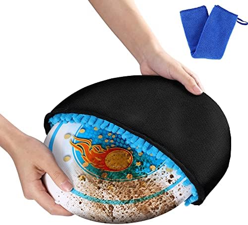 Elobay Disc Golf Cleaning Tool, Ultimate Discs Cleaning Towel Case with Microfiber Cloth and Clip for Drying Flying Discs