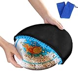 Elobay Disc Golf Cleaning Tool, Ultimate Discs Cleaning Towel Case with Microfiber Cloth and Clip fo