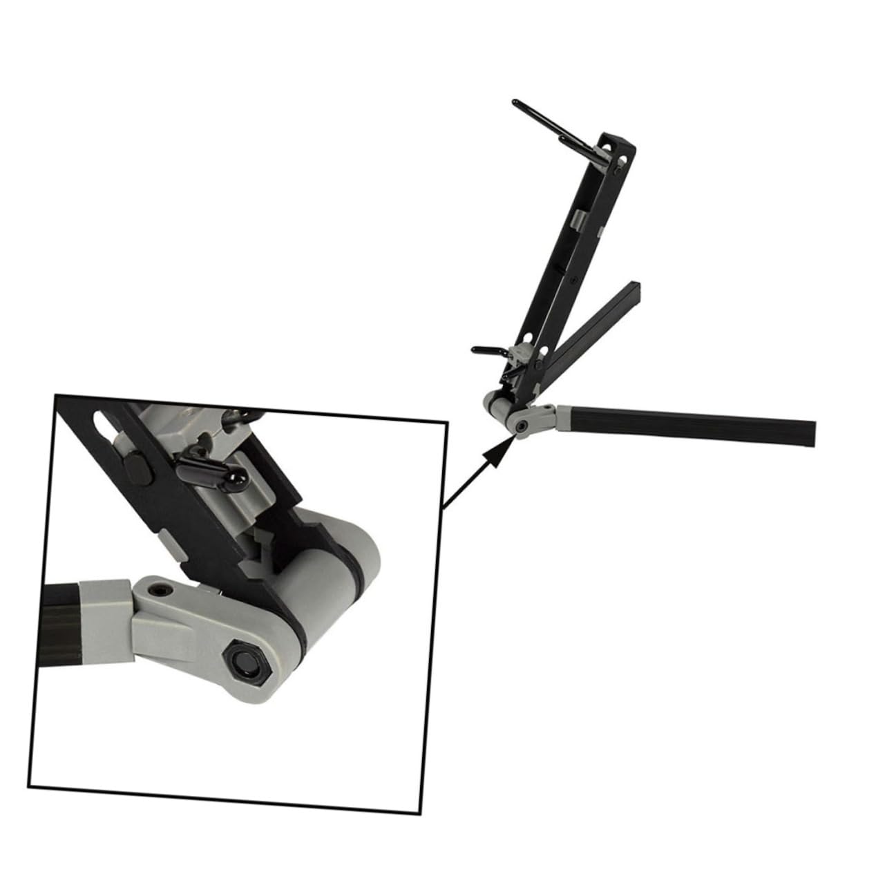 Support Saxophone Pliable avec Dossier Réglable pour Alto et Ténor