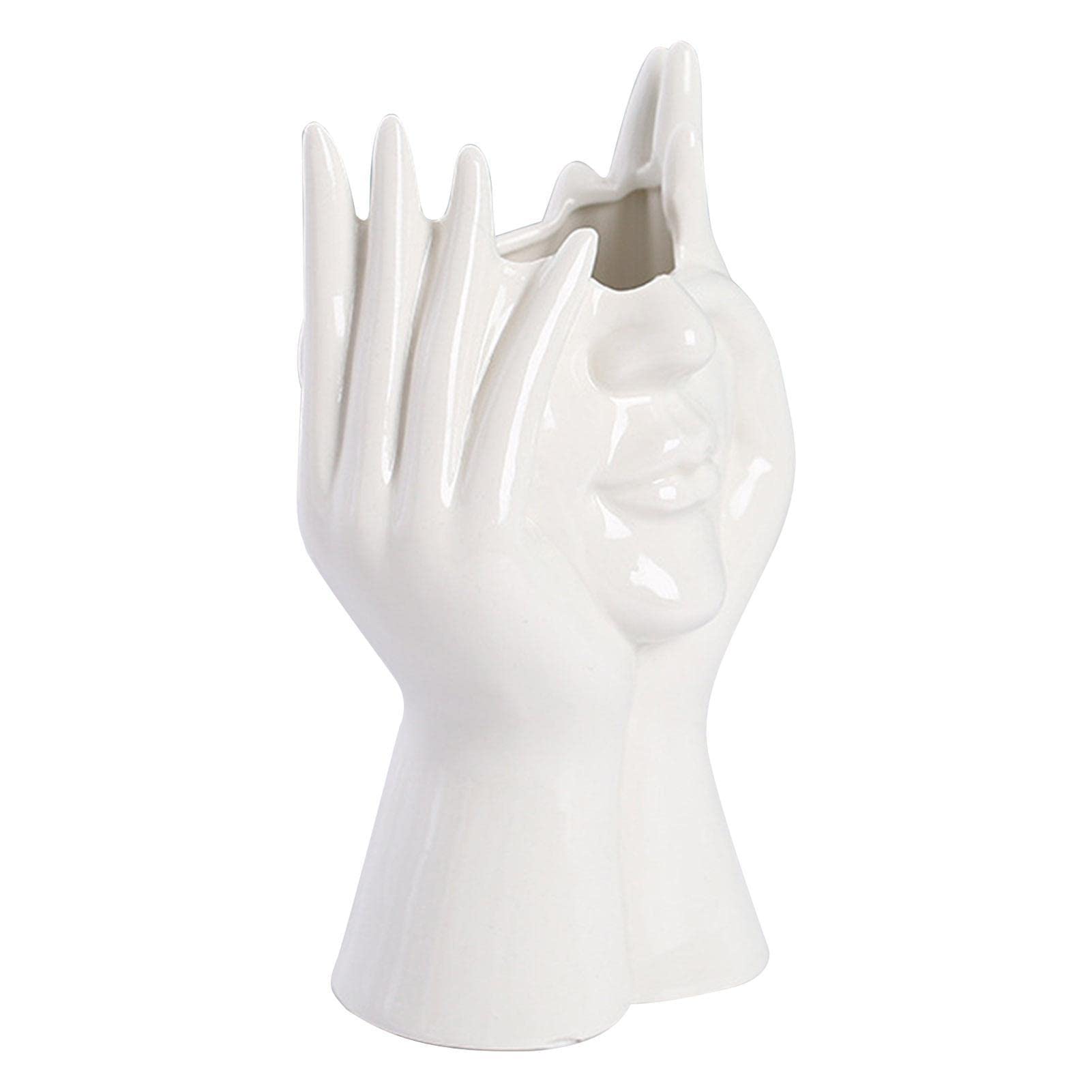 Cara para Flores,Jarrón cerámica para decoración - Jarrón Cabeza, Cara para Flores, Centro Mejarrón Decorativo Moderno para Estante Mesa, Sala Smashing