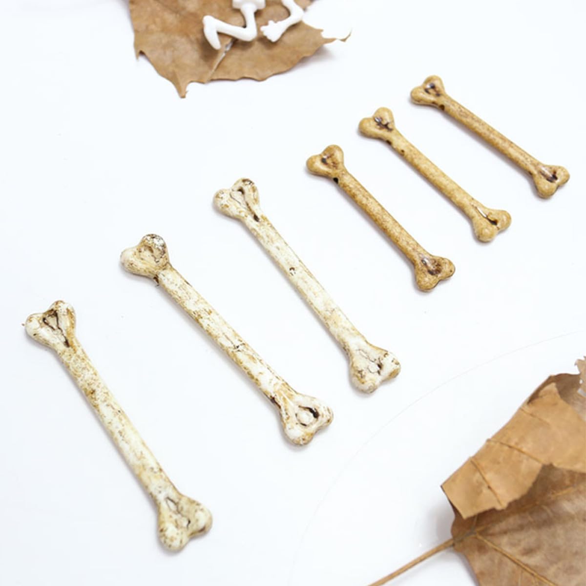 Set di 20 Ossa Finte Halloween in Plastica Aspetto Realistico per Decorazioni per Feste di Halloween e Scenari di Scherzi Divertenti