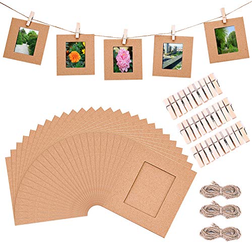 SUNMNS Wand Decor Hängendes Display Papier Fotorahmen Set Kompatibel mit Fujifilm Instax Mini 11 9 8 70 90 26… – Bild 3