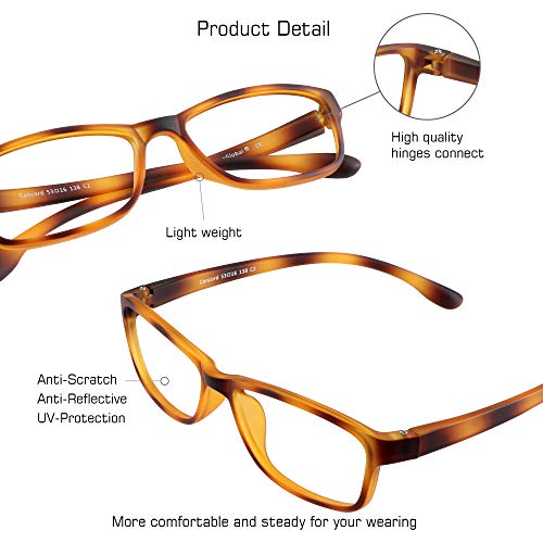 Image of VisionGlobal Blue Light Blocking Glasses for Women Men, Computer Reading, TV Glasses, Stylish Oval /Square Frame