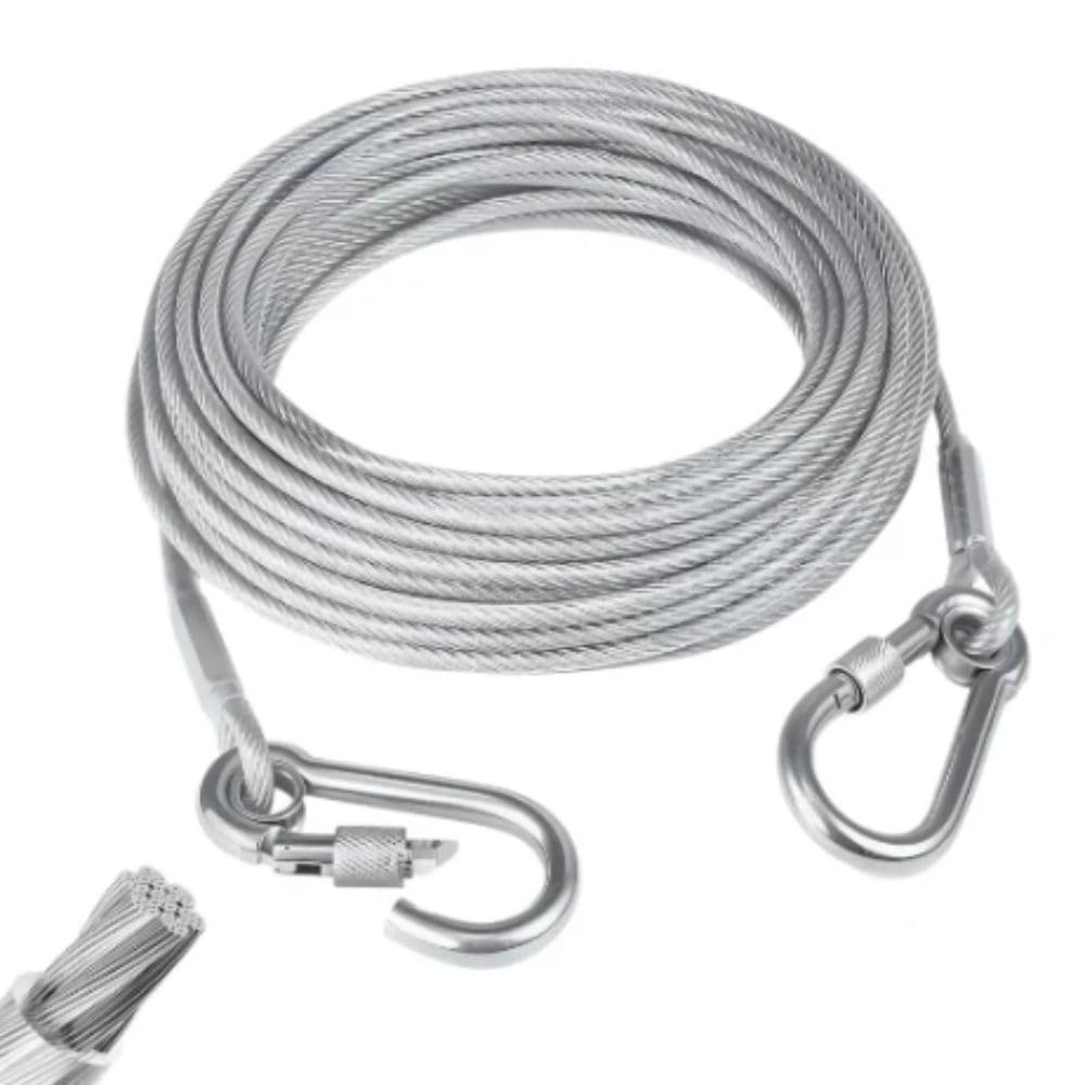 Heavy Duty Clothes Drying Rope 5 Meter with Hooks | Strong Steel Clothesline Wire | Rust Resistant & Durable | Ideal for Balcony, Bathroom, Travel, Camping & Home Use-image-21