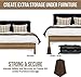 Utopia Bedding Adjustable Bed Furniture Risers - Elevation in Heights 3, 5 or 8 Inch Heavy Duty Risers for Beds and Under Bed Storage - Supports up to 1,300 lbs - (Set of 8 Riser, Brown)
