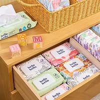Hello Bello Premium Baby Wipes (Sketches) Fragrance-Free 18pk = 1080ct — image 9