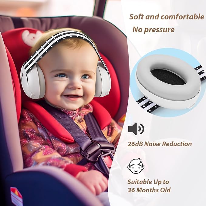 Image of Baby Ear Protection, Noise Cancelling Headphones for Babies and Toddlers Up to 36 Months