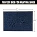 H.VERSAILTEX Navy Blue Bath Mats for Bathroom, Bath Mat 20x32 inch Oversize Bathroom Rug Shag Shower Mat Soft Texture Floor Mat Machine-Washable Bath mats with Water Absorbent Soft Microfibers Rugs