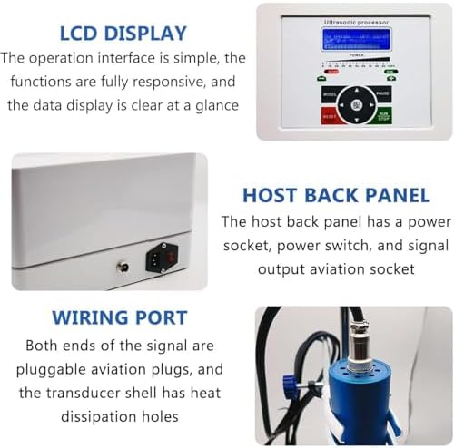 High-Speed 800W Lab Homogenizer, Digital Handheld Disperser & Emulsifier with 8mm Probe, Timer 1s-99h, Ideal for Mixing and Disruption in Laboratories