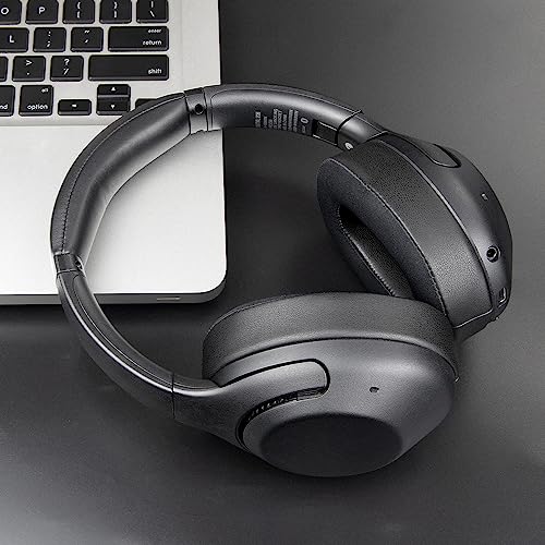 SOULWIT Cooling Gel Replacement Earpads for Sony WH-XB900N/WH-CH710N/WH-CH720N/WH-RF400/MDR-RF895RK Headphones, Ear Pads Cushions with High Density Foam - Black