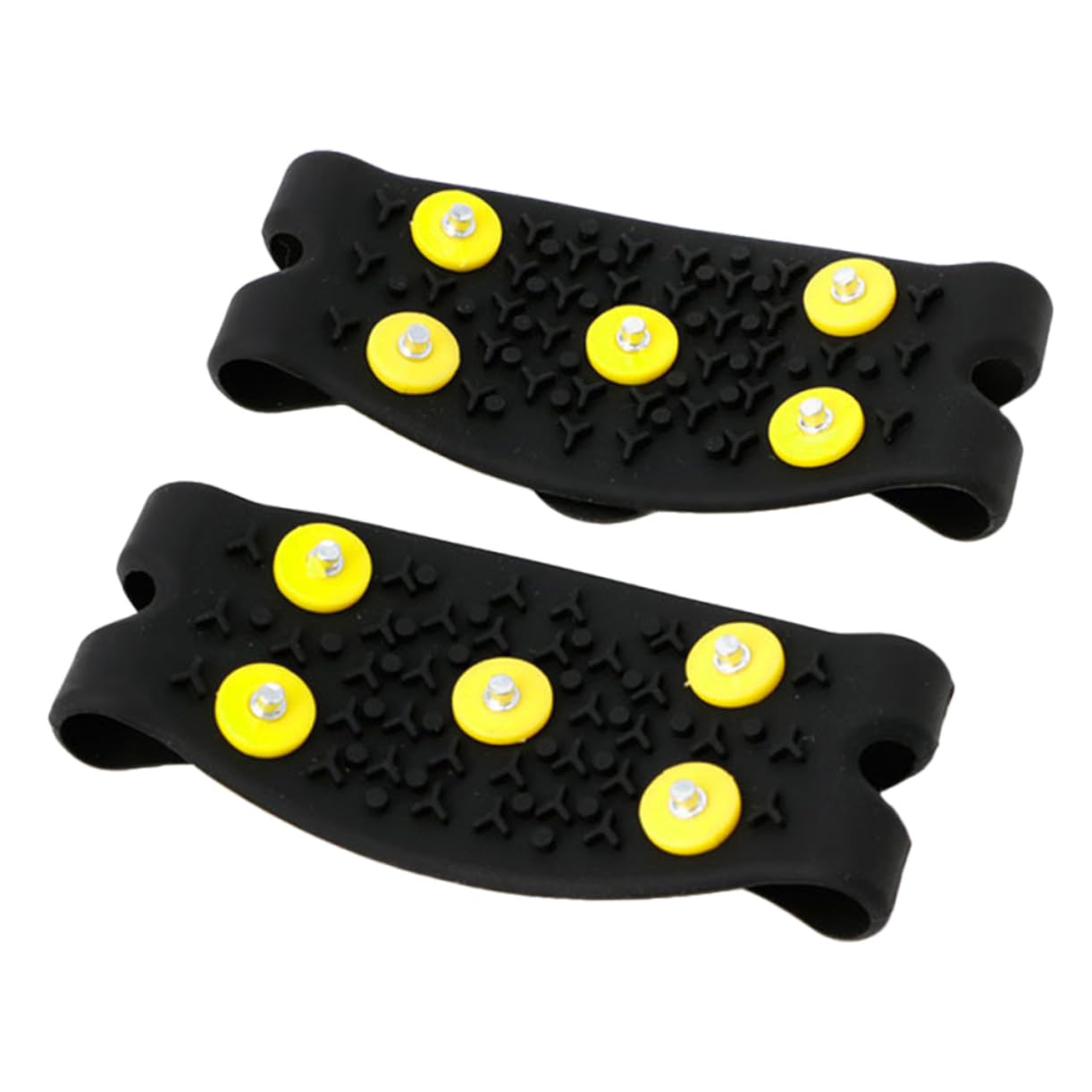 WOFASHPURET 2sets Outdoor - Shoe of Ice Grippers Flexible Base for Enhanced Traction and Ice Footwear Protector for Hiking and Walking