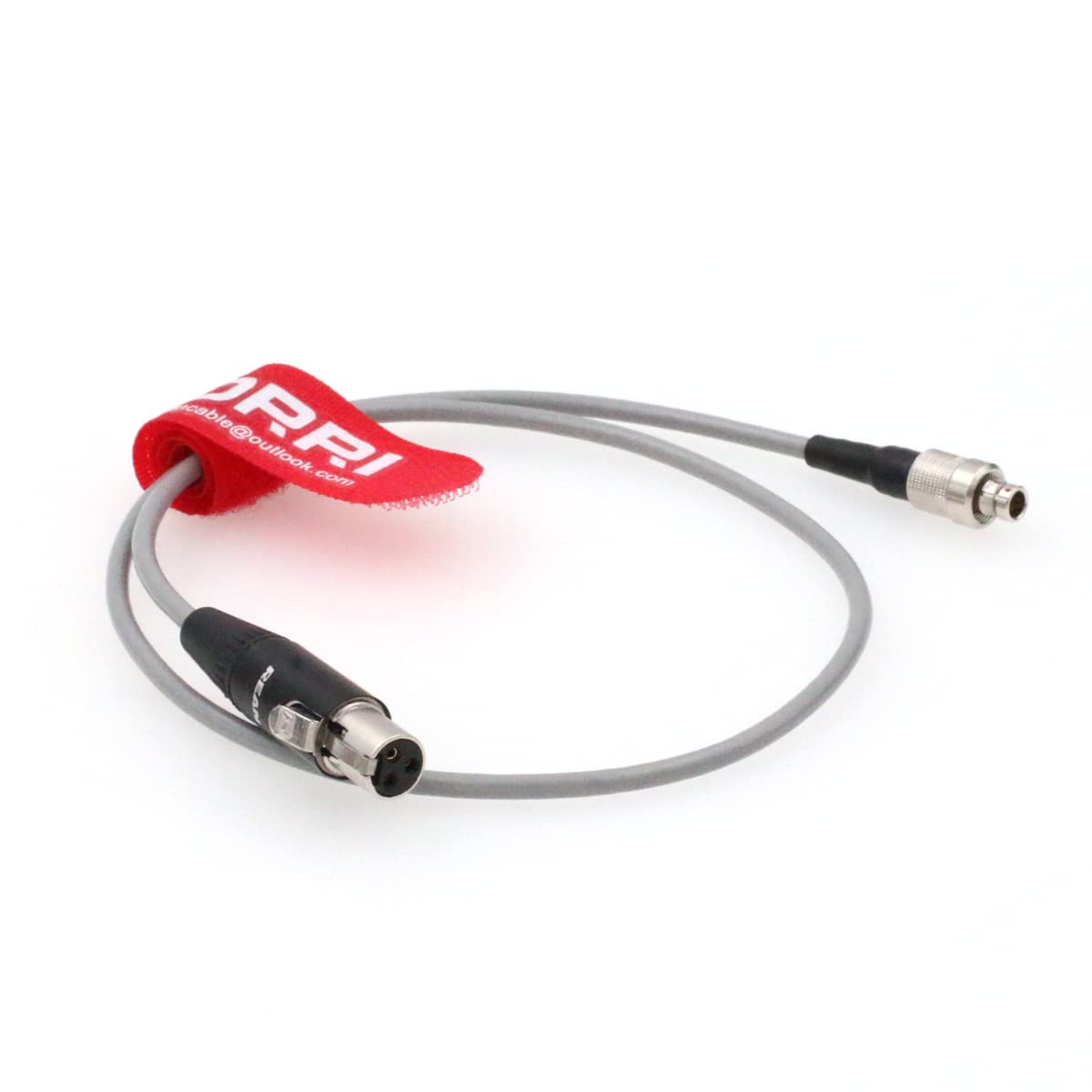 DRRI TA3F to 3Pin Mini XLR Audio Output Cable for Sennheiser 2000 Zaxcom ZFR400 /TRX900 Wisycom, Black