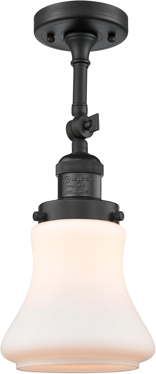 Innovations 203-BK-G191 1 Light Sconce, Matte Black