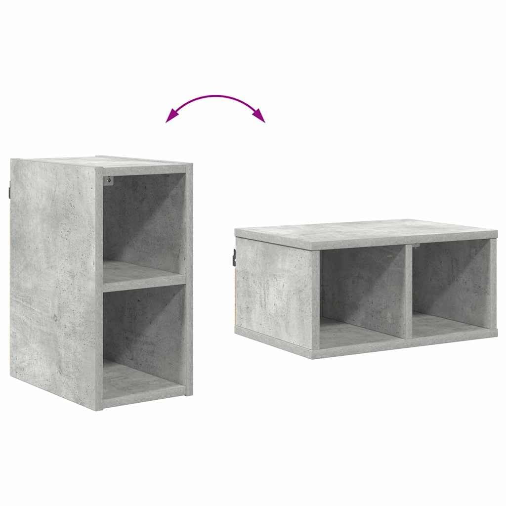 Hängeschrank Beton Grau 20 x 29,5 x 40 cm Holzwerkstoff modernes Design vielseitige Aufbewahrung langlebig für Küche, Esszimmer, Vorratsschrank, Organizer, Stauraum