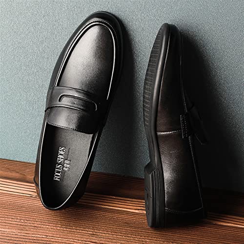 Loafers for Men Breathable Simple Penny Loafers Leather Slip Resistant Flexible Lightweight Fashion Slip-ons3