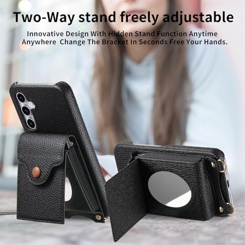 Coque Samsung A52 housse noire avec cordon mains libres
