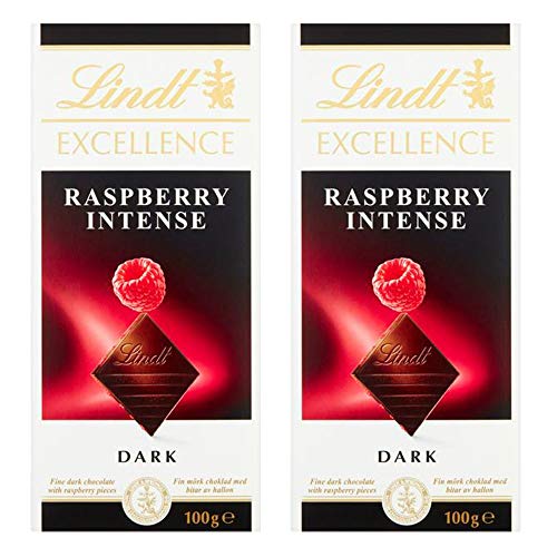 Lindt Excellence Raspberry Intense Dark Chocolate, 2 x 100 g (B08SXSPMNH) Amazon Price History, Amazon Price Tracker