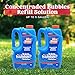 JOYIN 2 Bottles Bubbles Refill Solutions 64 oz (up to 5 Gallon), Concentrated Solution for Bubble Machine, Gun, Wand Refill Fluid Summer, Easter Toys(Blue)
