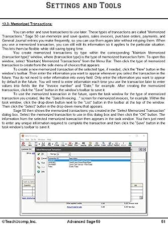TEACHUCOMP DELUXE Video Training Tutorial Course for Sage 50 2019 (U.S.)- Video Lessons, PDF Instruction Manual, Laminated Quick Reference Guide, Testing, Certificate of Completion