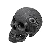 Cardboard Safari Recycled Cardboard Skull 3D Model, Micro Vince Black