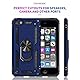 ULAK iPod Touch 7 Hülle, iPod Touch 5/6 [Militärqualität] Dual Layer Schutzhülle mit Standfunktion und 2 Displayschutz, TPU Stoßfest Case Cover für Apple iPod Touch 5./6./7. Generation - Blau