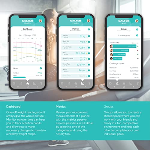Salter Sa9159Bk3R Electronic Personal Scale Square Black Personal Scale #TOP6