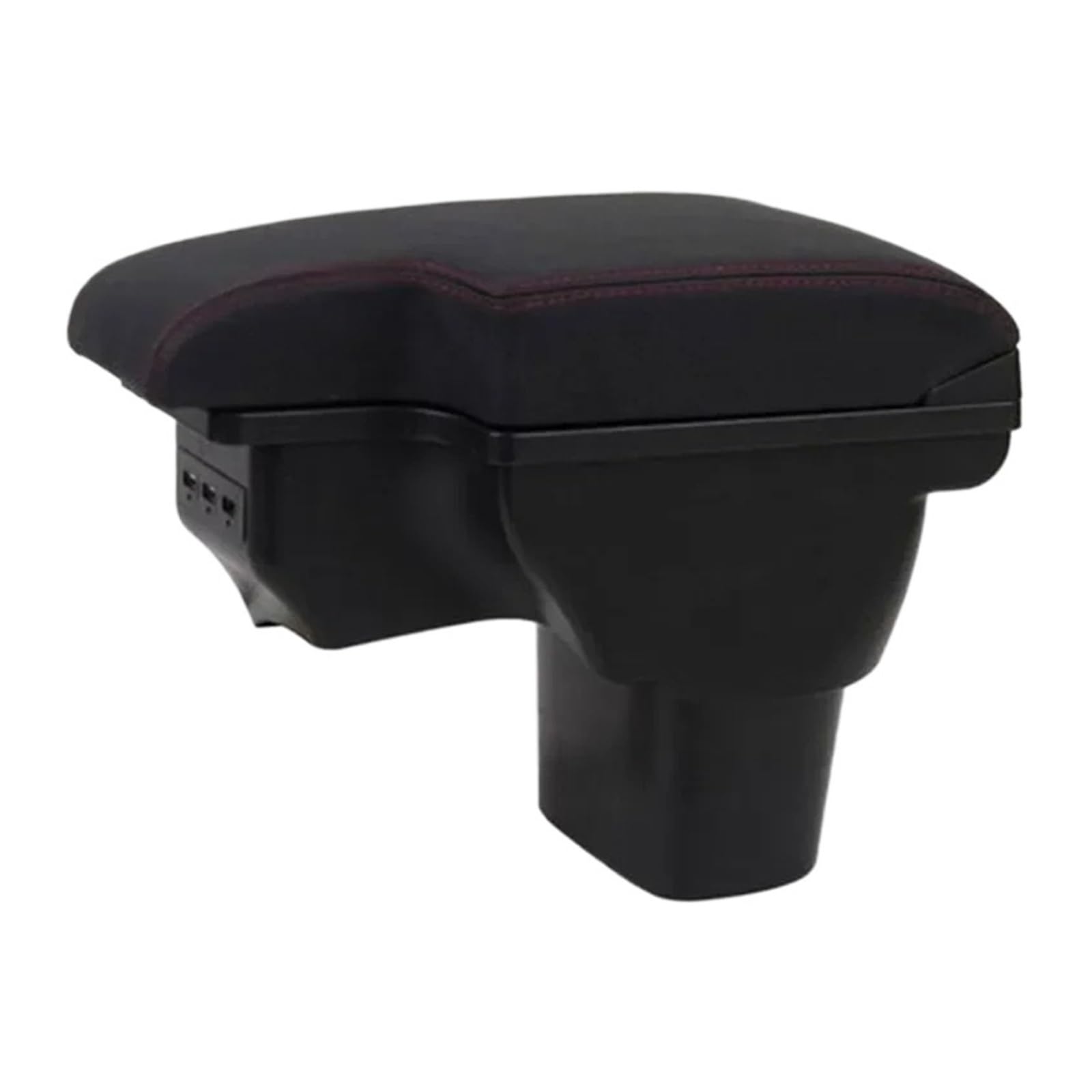 Ggwqoops Car Armrests For NISSAN For Juke 2011-2019 Armrest Box Black Leather Center USB Storage Armrest Box(A2 Black leather)