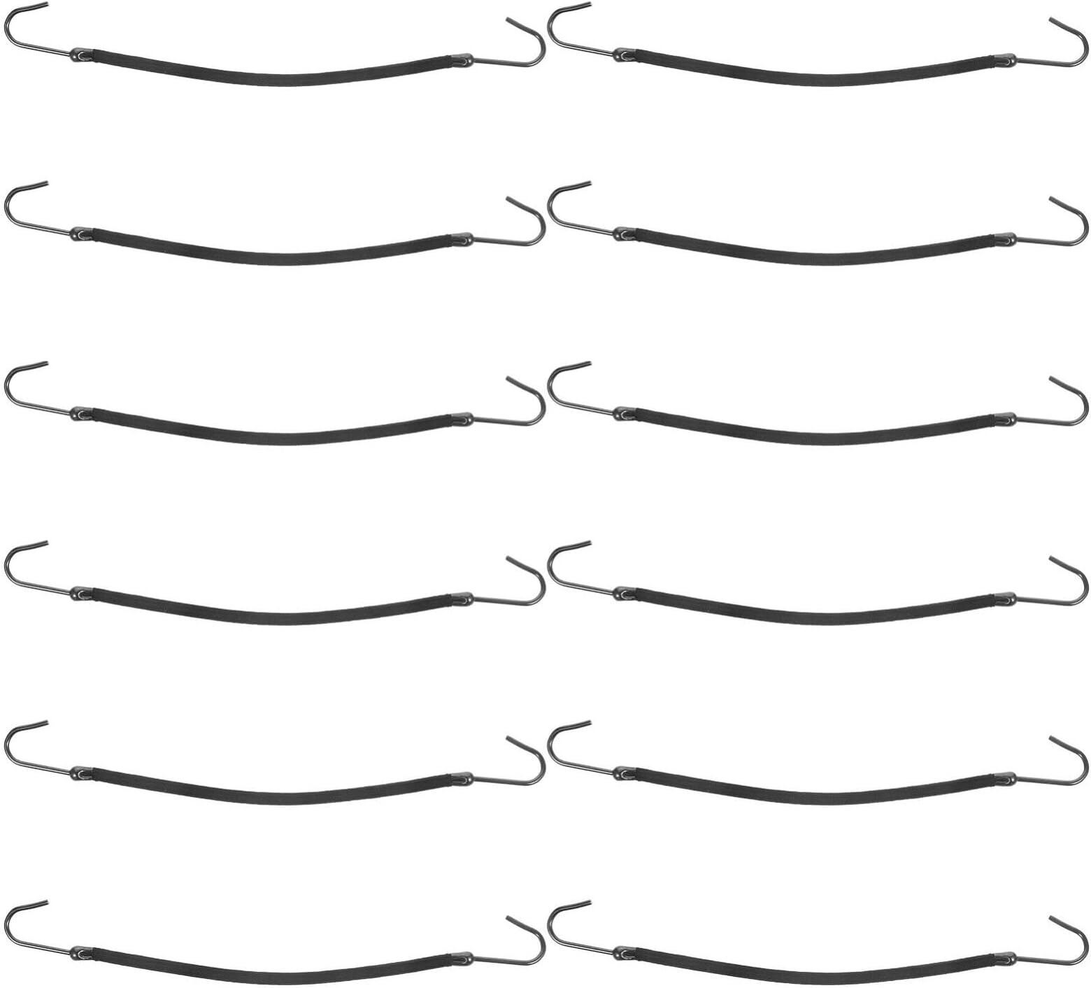 Luxshiny Ponytail Hooks Hair Dispenser with 12 Bungee Elastic Bands for Hairstyles Smooth Styling for Thick Curly Hair