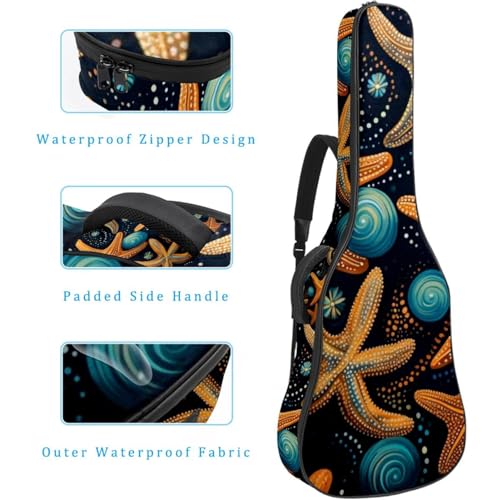 JRHEJTFZ Housse pour guitare acoustique de 1,9 cm d’épaisseur – Imperméable – Durable et élégant – Motif dessin animé étoile de mer, Multicolore 4., 42.9×16.9×4.7 in, Motif imprimé tendance - Les Beatles, Paul McCartney, John Lennon, RIngo Starr, George Harrison JRHEJTFZ Housse pour guitare acoustique de 1,9 cm d'épaisseur - Imperméable - Durable et élégant - Motif dessin animé étoile de mer, Multicolore 4., 42.9x16.9x4.7 in, Motif imprimé tendance – Image 5