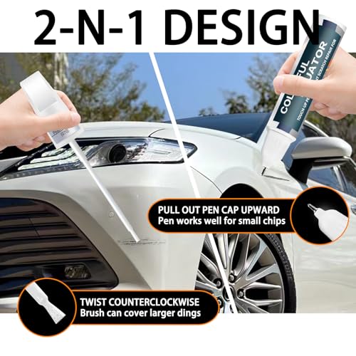 070 Blizzard Pearl Tricoat Touch Up Paint for Toyota, Car Paint Pen Scratch Repair Two-In-One Touch Up Paint, Premium Car Scratch Remover for Deep Scratches by SNSIR - Image 5