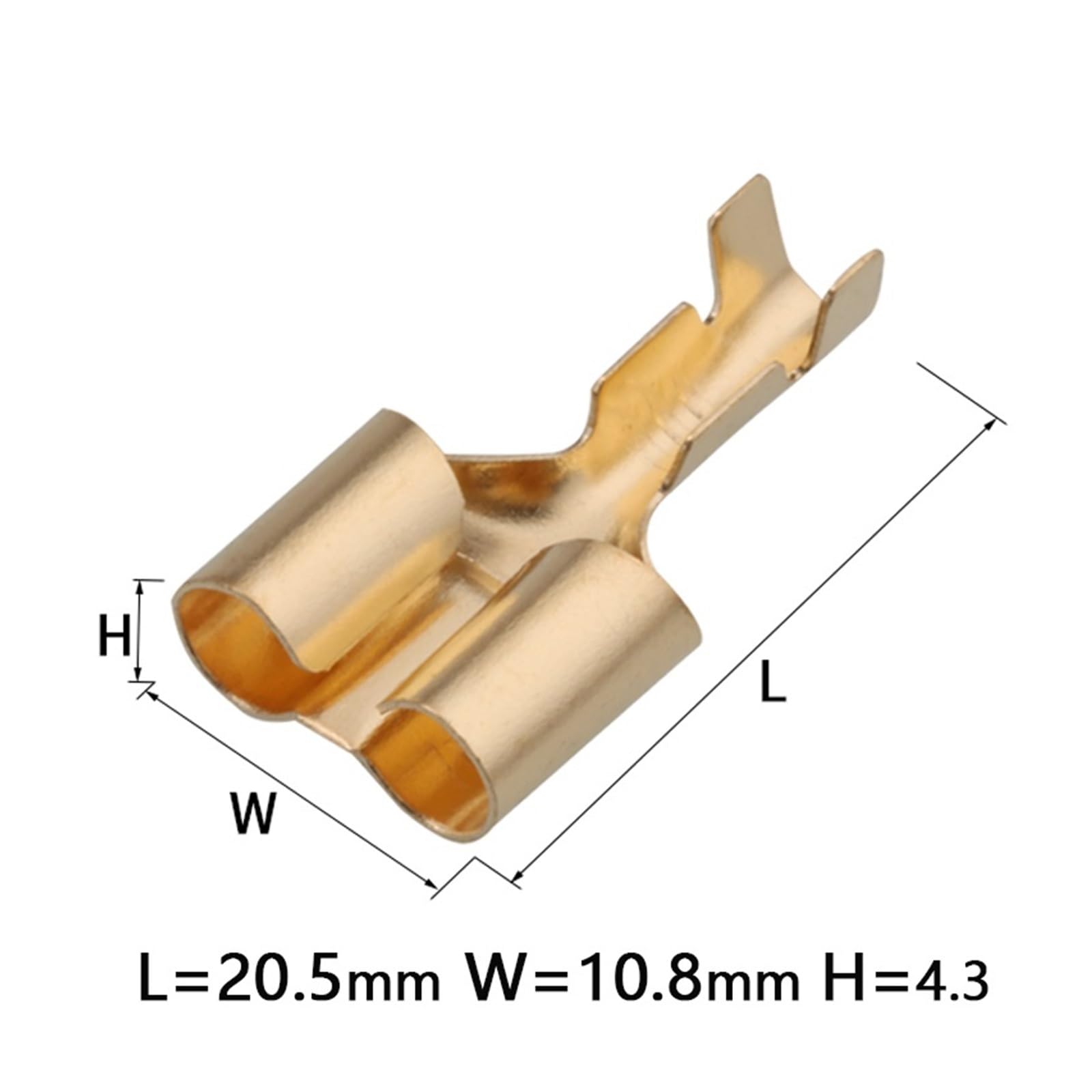 20/50/100/200/500 Stücke Runde Verzinnte Kupfer Crimp Goldene Terminal Männlich Weiblich Verdrahtung Stecker Buchse DJ211-4A DJ222-4A(Oranje,500 sets)