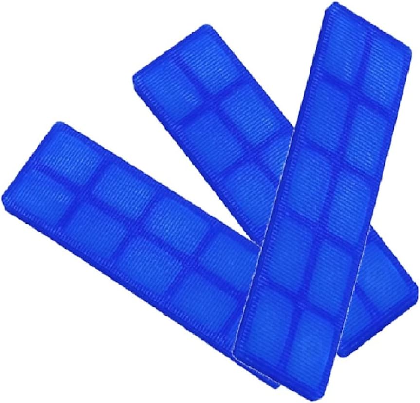 Merriway BH07799 (100 Pcs), 100mm x 24mm x 5mm Window Glazing Flooring Packer Shims, Blue