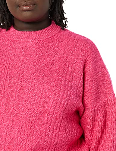 Image of Amazon Essentials Women's Soft-Touch Modern Cable Crewneck Sweater (Available in Plus Size)