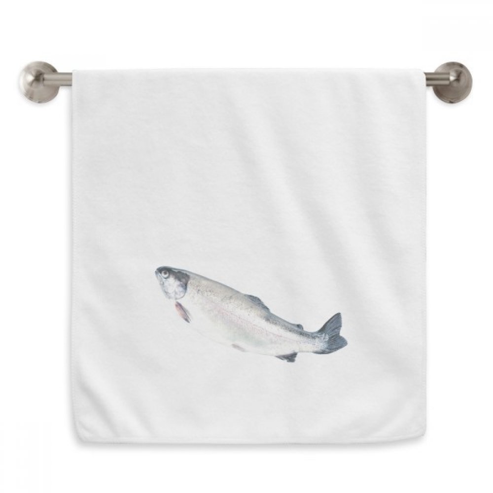 Débarbouillettes 13x29 pouces blanches poisson océan contre linge rèche