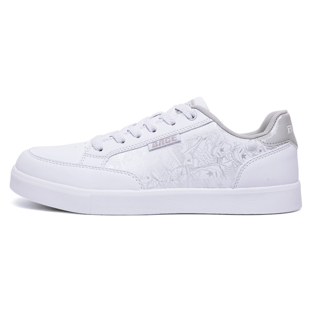 Chaussures de sport de skate homme légères blanches et casual - 4