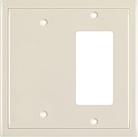 Vista 50 de Henne Bery Placa decorativa de pared con borde moderno, tapa de tomacorriente para cubrir enchufe, aleación de zinc maciza duradera